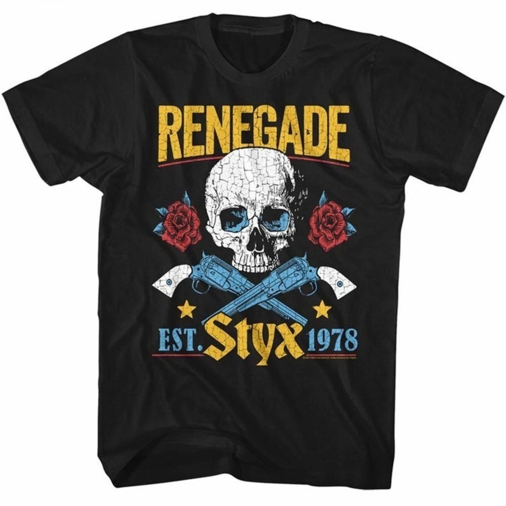 Styx Colorful Renegade Black T-Shirt